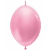 Satin Pearl - Pink Link-o-Loon Latex Balloon  - (12" / 30cm)