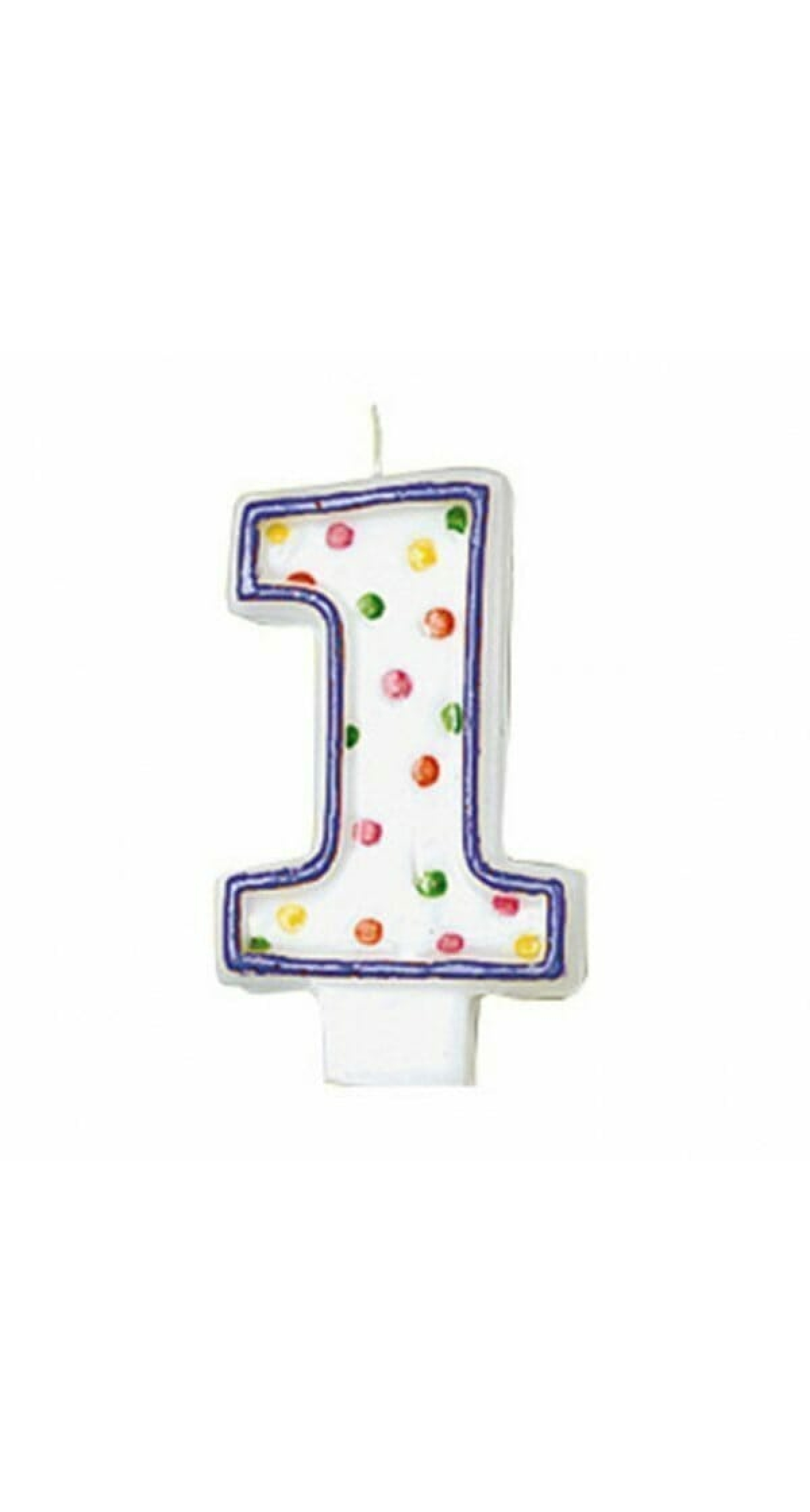 Candle Number 1 Purple - 7cm