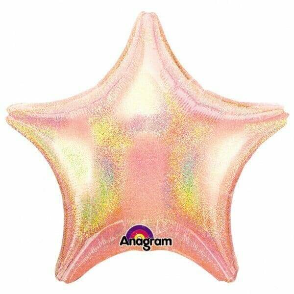Pastel Pink Dazzler Star Foil Balloon 19"