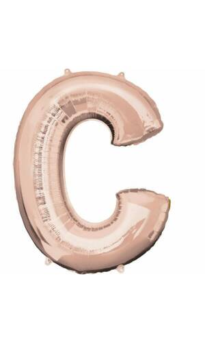 Rose Gold Letter " C " Foil Balloon 34''