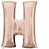 Rose Gold Letter " H " Foil Balloon 34''