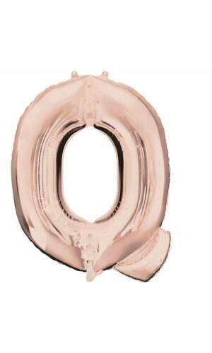 Rose Gold Letter "Q" Foil Balloon 34''