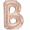 Rose Gold Letter " B " Foil Balloon 34''