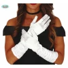 Crumpled White Gloves - 40cm