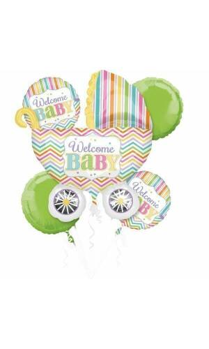 Welcome Baby Brights Bouquet - 5pk