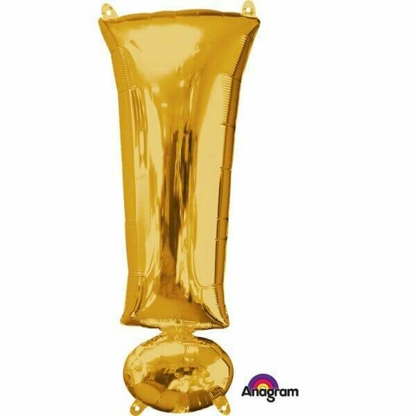 Gold Symbol "!" Foil Balloon 36''