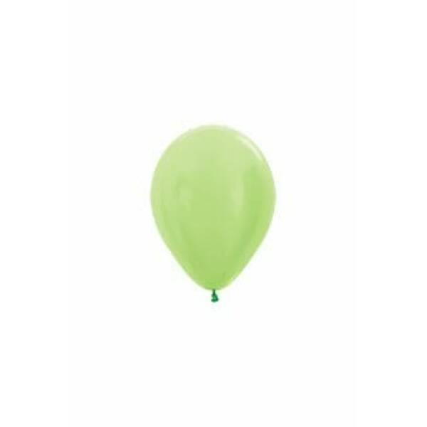Satin Pearl - Lime Green Latex Balloon - (5" / 12cm)