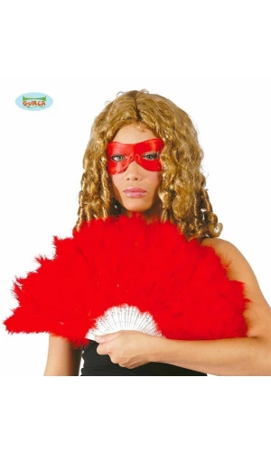Feather Fan 21-Strut Red