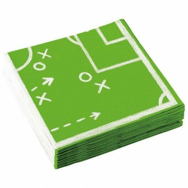 Kicker Football Party Lunch Paper Napkins 33cm x 33cm - 20pk