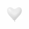 Fashion Solid - White Heart 6" Latex Balloon