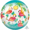 Let's Flamingle Orbz Foil Balloon - 38 cm x 40 cm