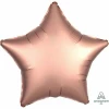 Satin Luxe Rose Gold Foil Balloon Star - 19'' (48cm)