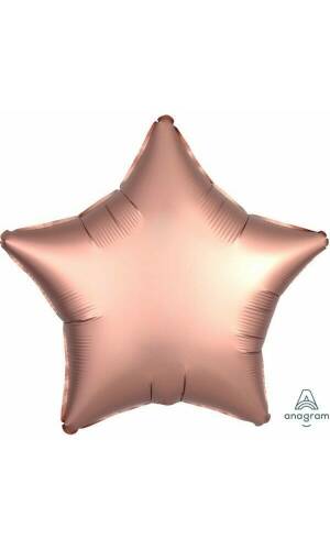 Satin Luxe Rose Gold Foil Balloon Star - 19'' (48cm)