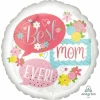 Best Mom Ever Bubbles Foil Balloon Round - 43cm