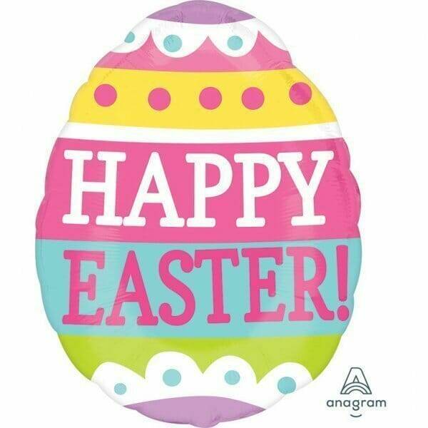 Springy Easter Egg Junior Shape Foil Balloon - 40 x 30cm