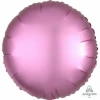 Satin Luxe Flamingo Foil Balloon Round - 17'' (43cm)