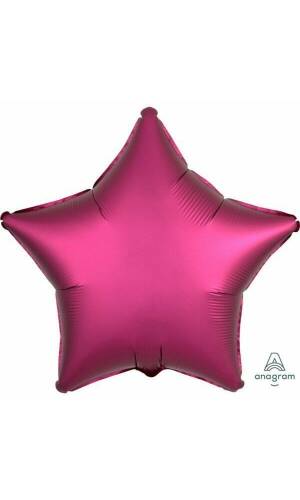 Satin Luxe Pomegranate Foil Balloon Star - 19'' (48cm)
