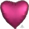 Satin Luxe Pomegranate Foil Balloon Heart - 17'' (43cm)