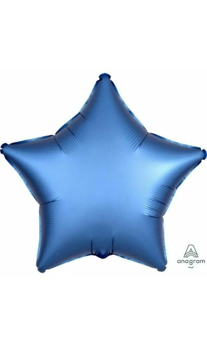 Satin Luxe Azure Foil Balloon Star - 19'' (48cm)