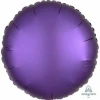 Satin Luxe Purple Royale Foil Balloon Round 17'' (43cm)