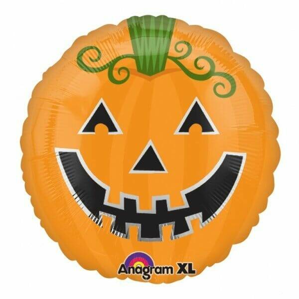Halloween Smiling Pumpkin Face Foil Balloon - 18"
