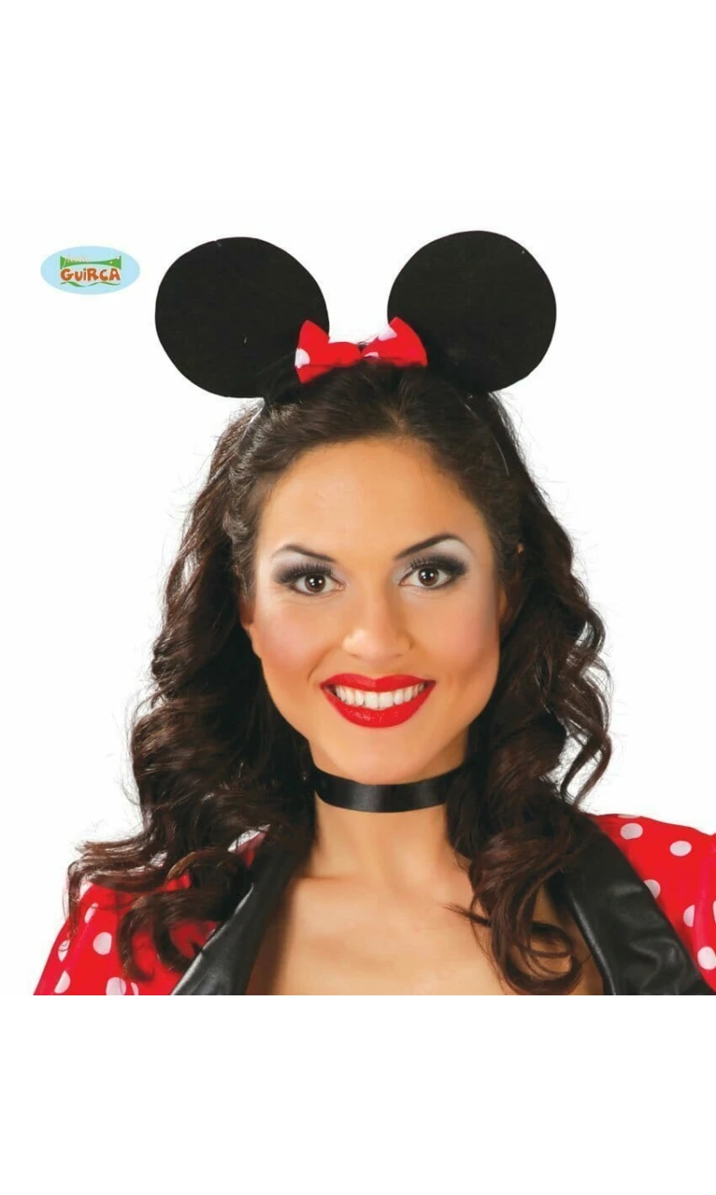 Mouse Hairband with Bow Tie - One Size