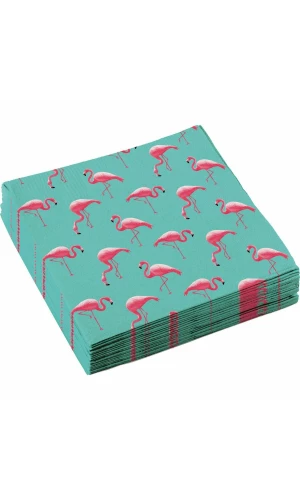Flamingo Paradise Paper Napkins 33cm x 33cm - 20pk