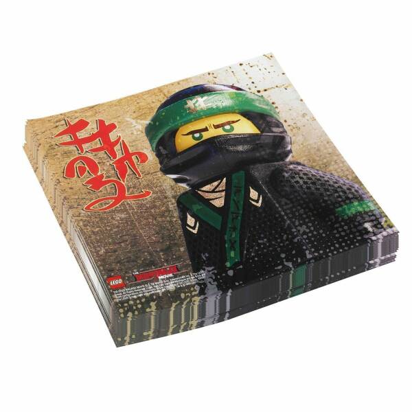 Lego Ninjago Napkins 2 Ply 33cm x 33cm - 20pk