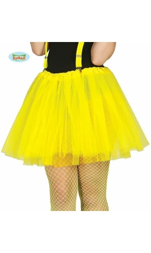 Woman Neon Yellow Tutu