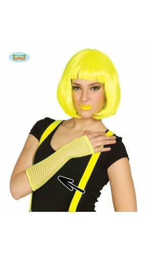 Neon Yellow Mesh Glove
