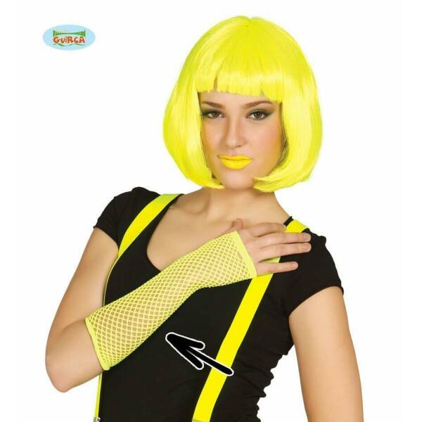 Neon Yellow Mesh Glove