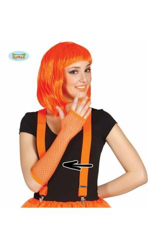 Neon Orange Mesh Glove