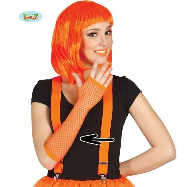 Neon Orange Mesh Glove