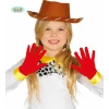 Children's Red Gloves 22cm (Pair)