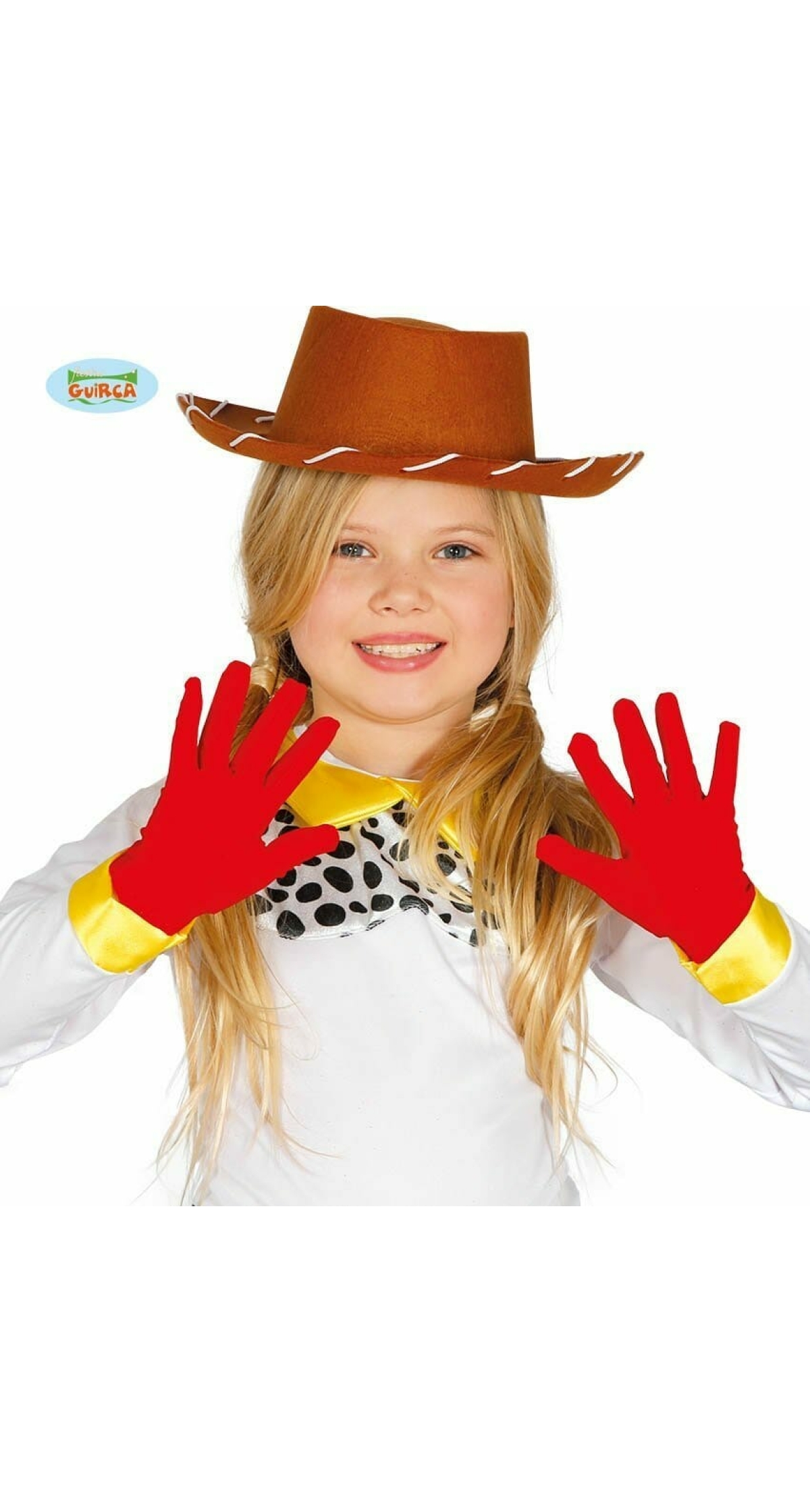 Children's Red Gloves 22cm (Pair)