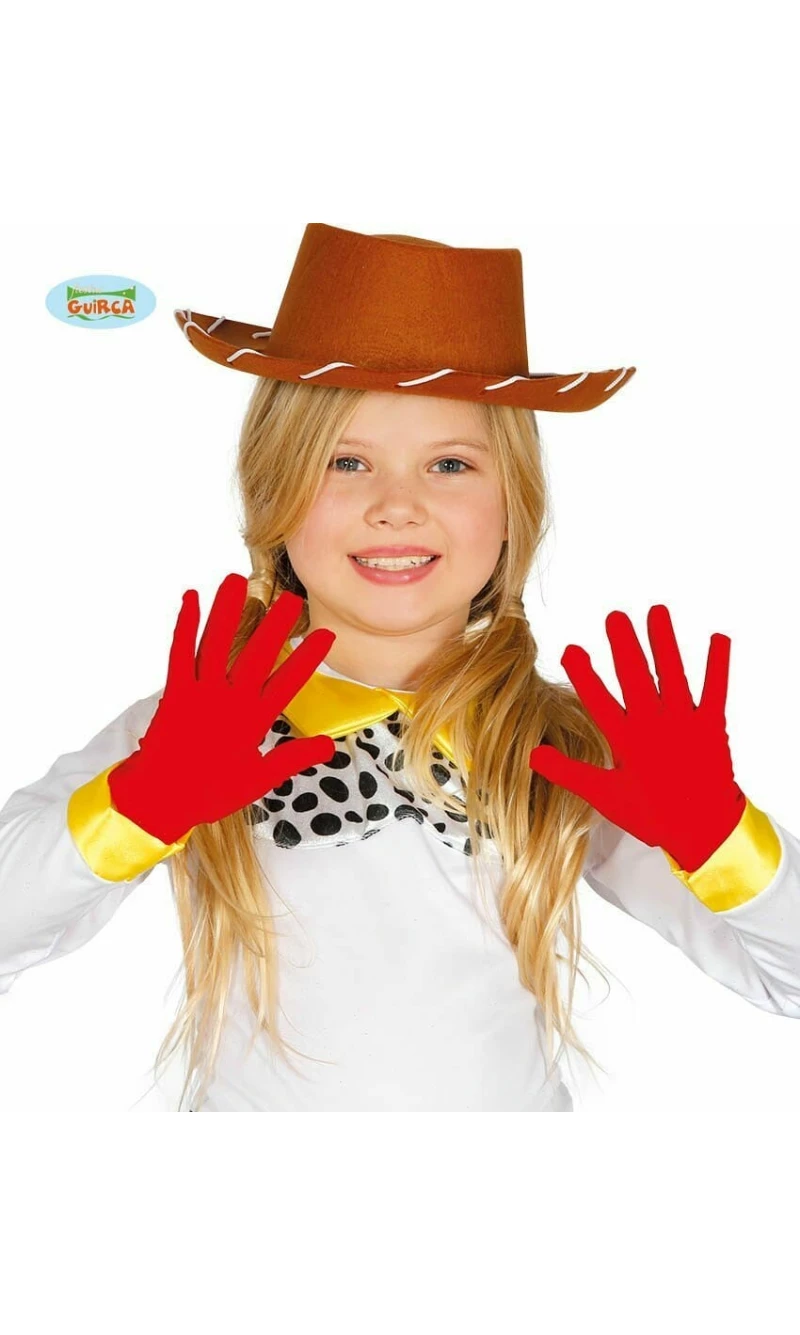 Children's Red Gloves 22cm (Pair)