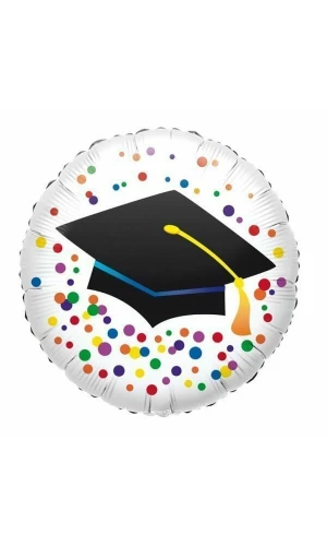 Graduation Round Foil Balloon 17" (43cm)