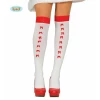 Stockings White with Red Bowties