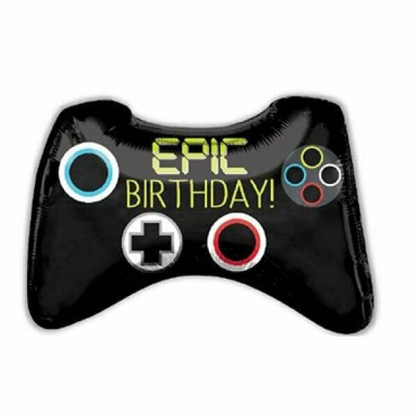 Epic Birthday Game Controller SuperShape Foil Balloon - 28'' x 18'' ( 71cm x 45cm )