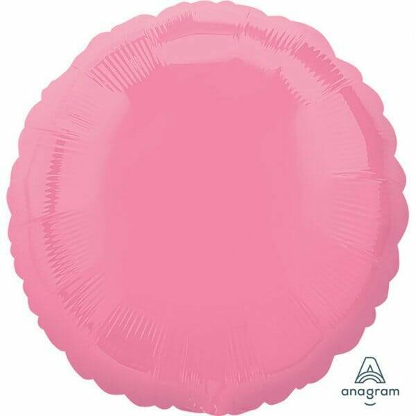 Bubble Gum Pink" Foil Balloon Round - 43cm