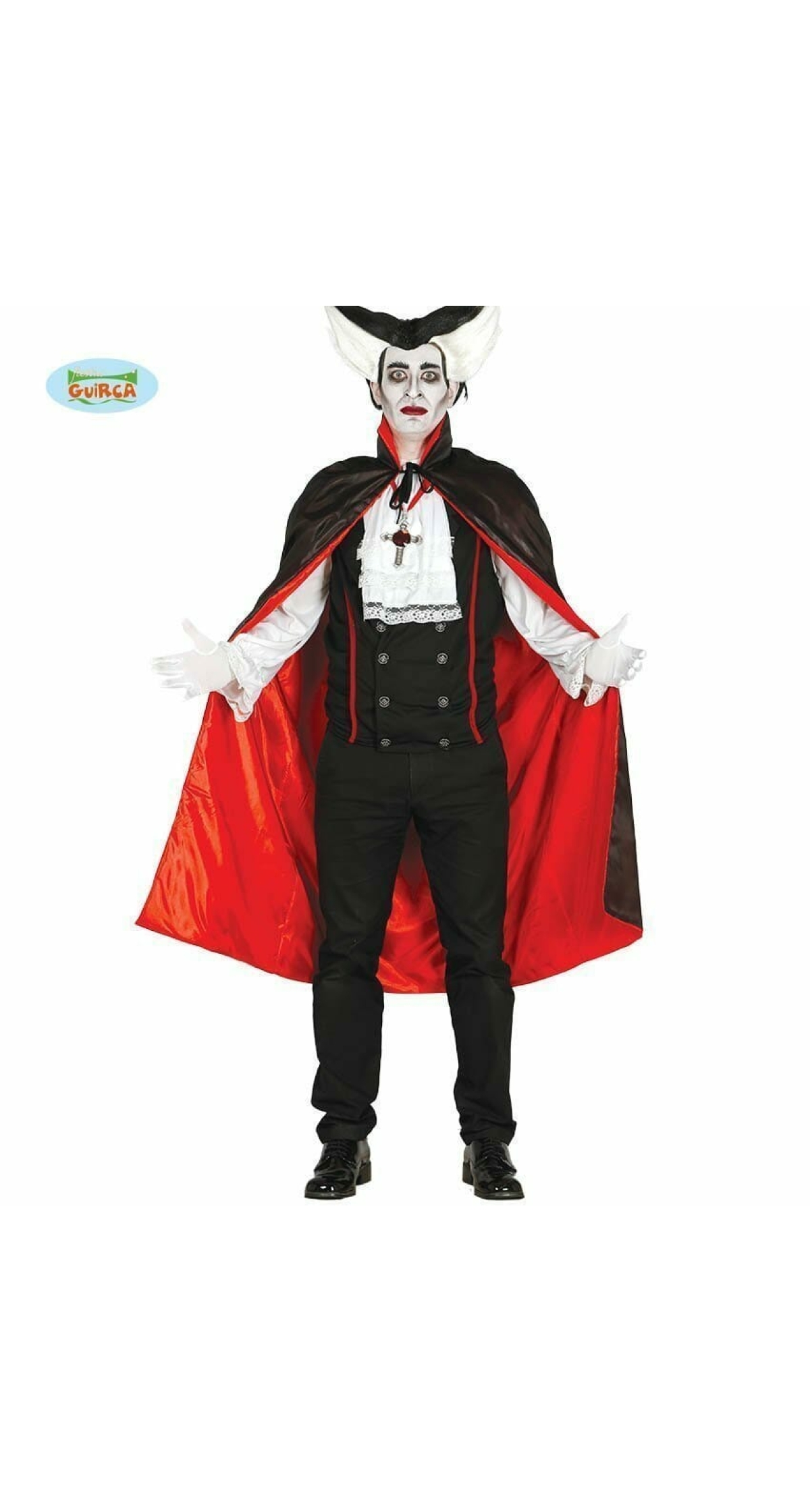 Black Cape With Red Lining 115cm