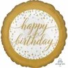 Happy Birthday Pastel Confetti Standard Foil Balloon - 18'' (43cm)