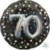 Sparkling 70th Birthday 3D Multi-Balloon Foil Balloon 32" (81cm)