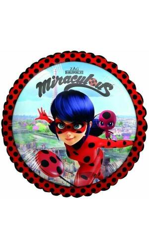 Miraculous Round Foil Balloon - 43cm