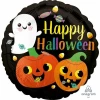 Halloween Happy Ghost & Pumpkins Foil Balloon - 43cm