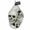 Skull Fright Night Plastic 10cm x 10cm - 3pk