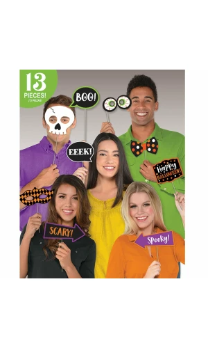 Halloween Photo Booth Kit Witches Crew - 13pk