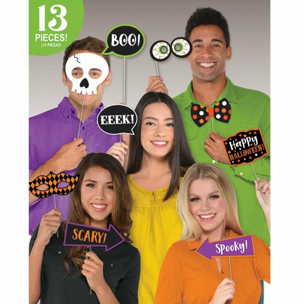 Halloween Photo Booth Kit Witches Crew - 13pk