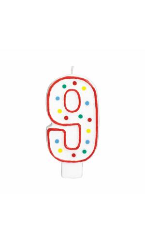 Candle Number 9 Giant Size - 13.3cm