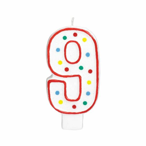 Candle Number 9 Giant Size - 13.3cm